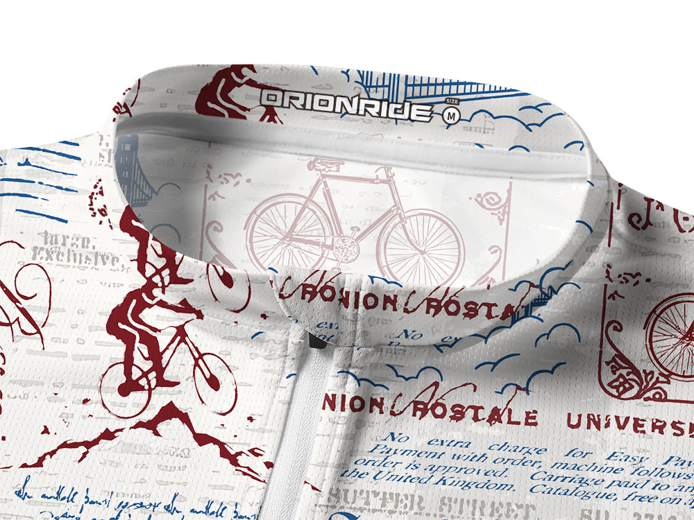 Orionride San Francisco Stories Long Sleeve Half Zipper Mountain Bike Jersey