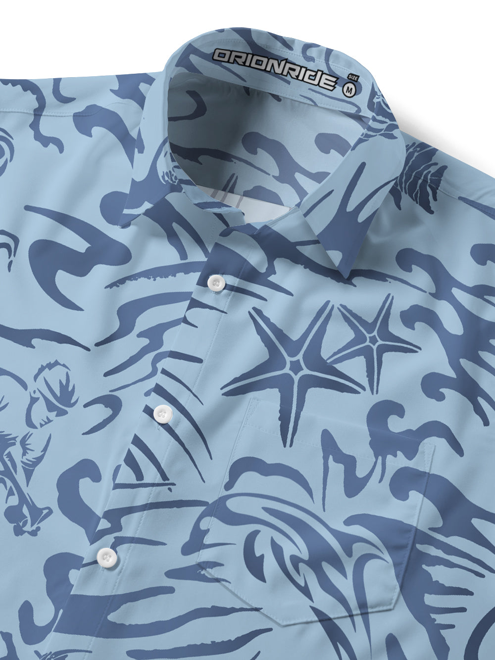 Orionride Ocean Legend Zipper Pockets Ultra Lightweight Short Sleeves Gravel Shirt