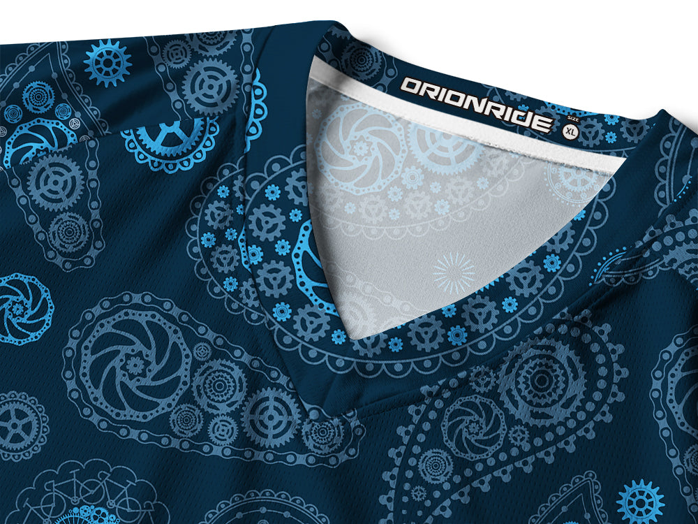 Orionride Vintage Cashew Flower Long Sleeve Downhill Jersey