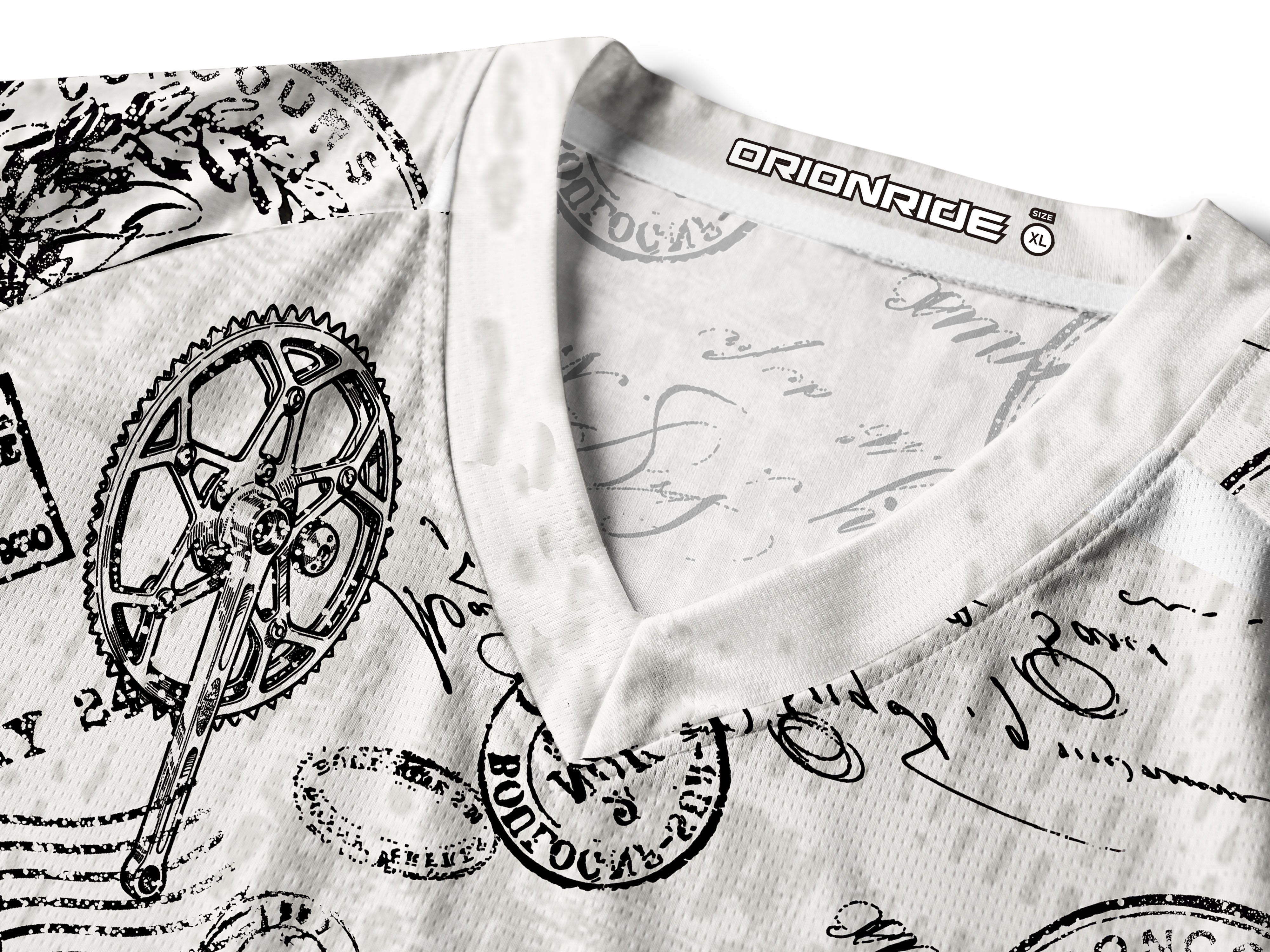 Orionride Nostalgic Bicycle Long Sleeve Downhill Jersey