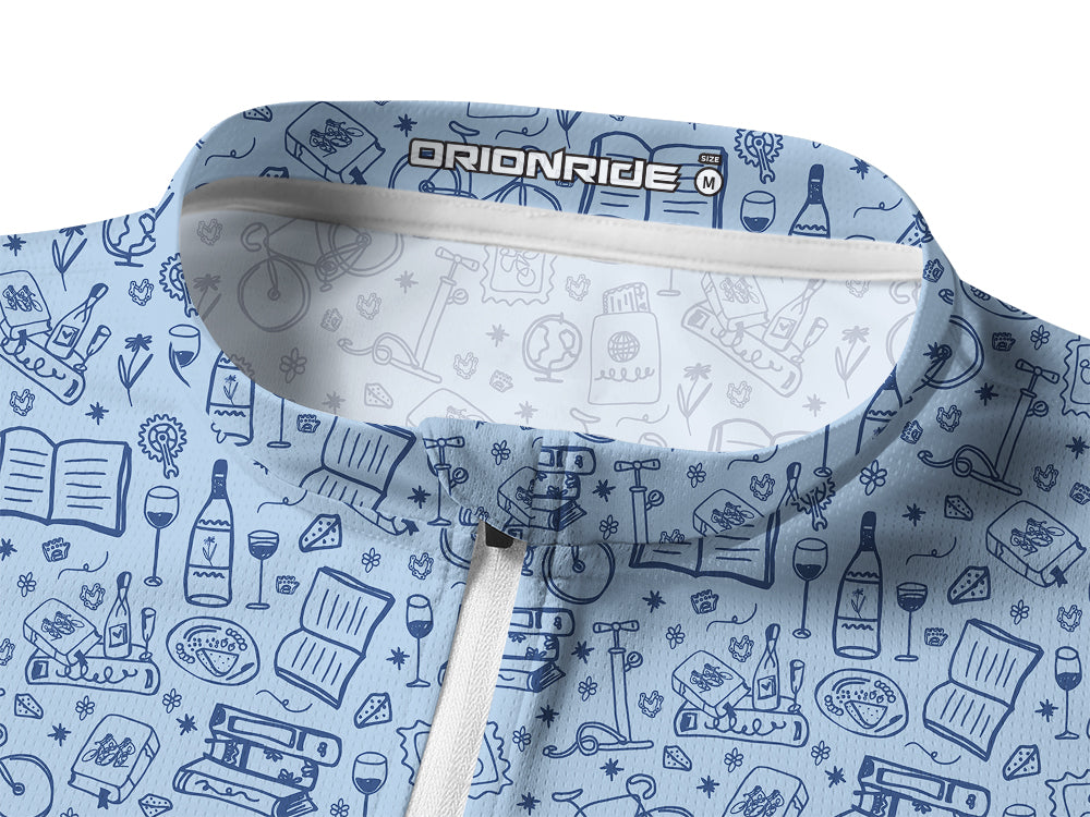 Orionride Cycling Club Long Sleeve Half Zipper Mountain Bike Jersey