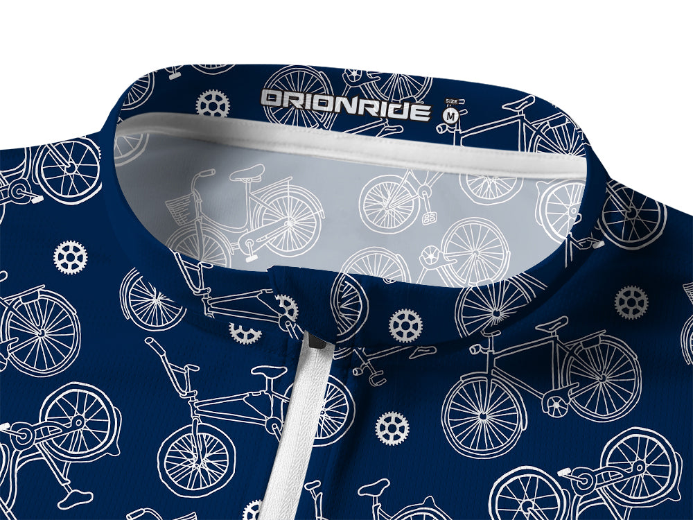 Orionride Gear Cycling Long Sleeve Half Zipper Mountain Bike Jersey