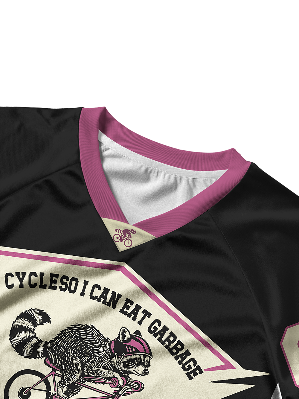 Orionride Happy Raccoon Women's Sports Crop Jersey
