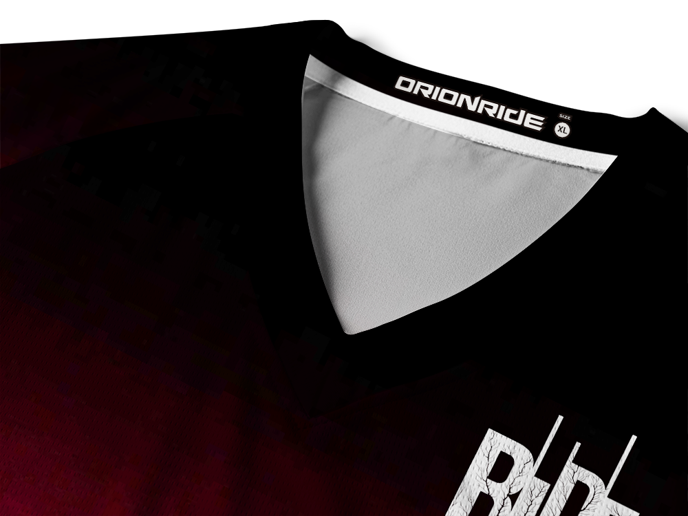 Orionride Red Gemstone Long Sleeve Downhill Jersey