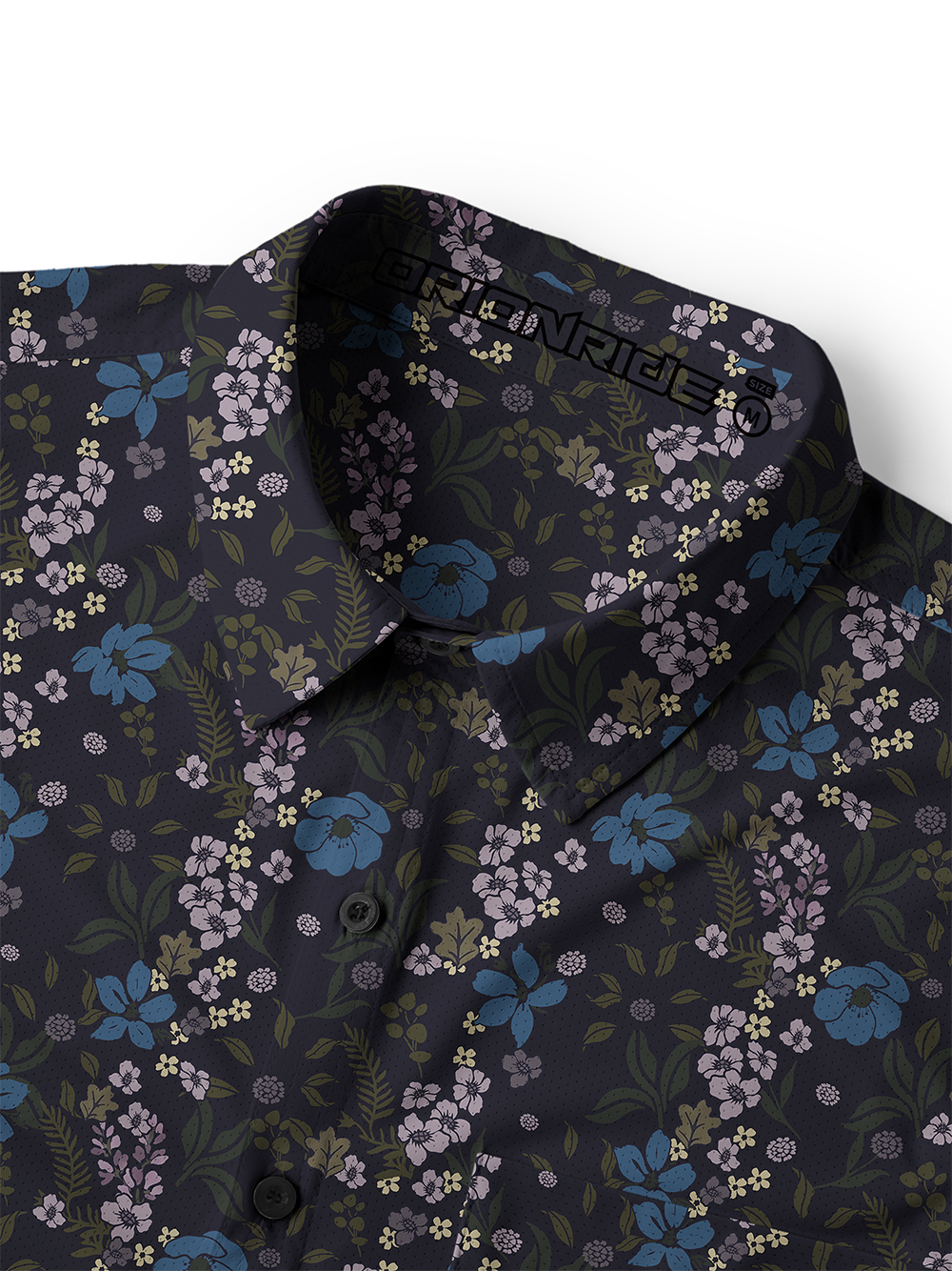 Orionride Lavender-Colored Clusters Men's Stretchy Breathable Long Sleeve Gravel Shirt