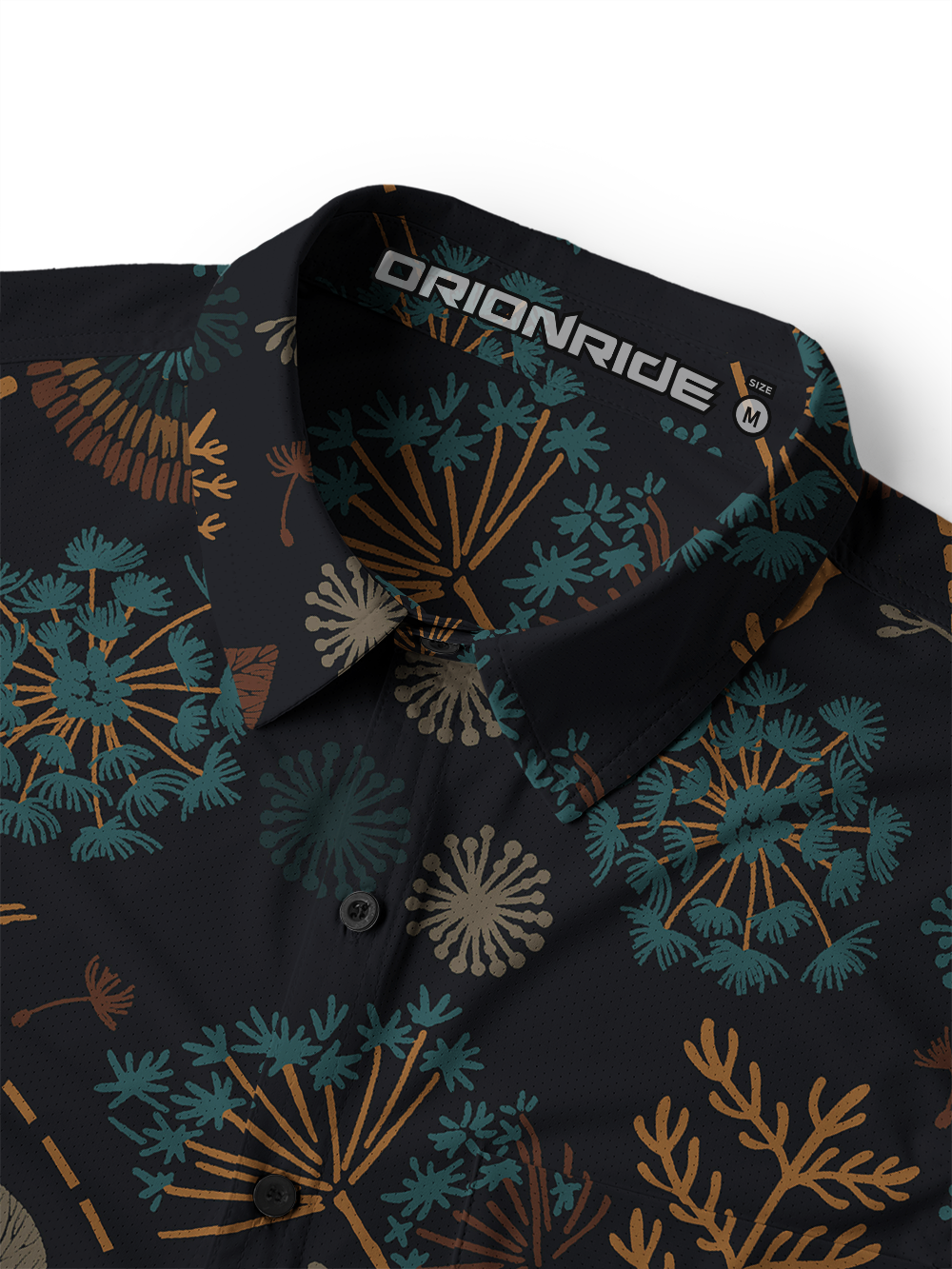 Orionride Night Botanicals Men's Stretchy Breathable Long Sleeve Gravel Shirt