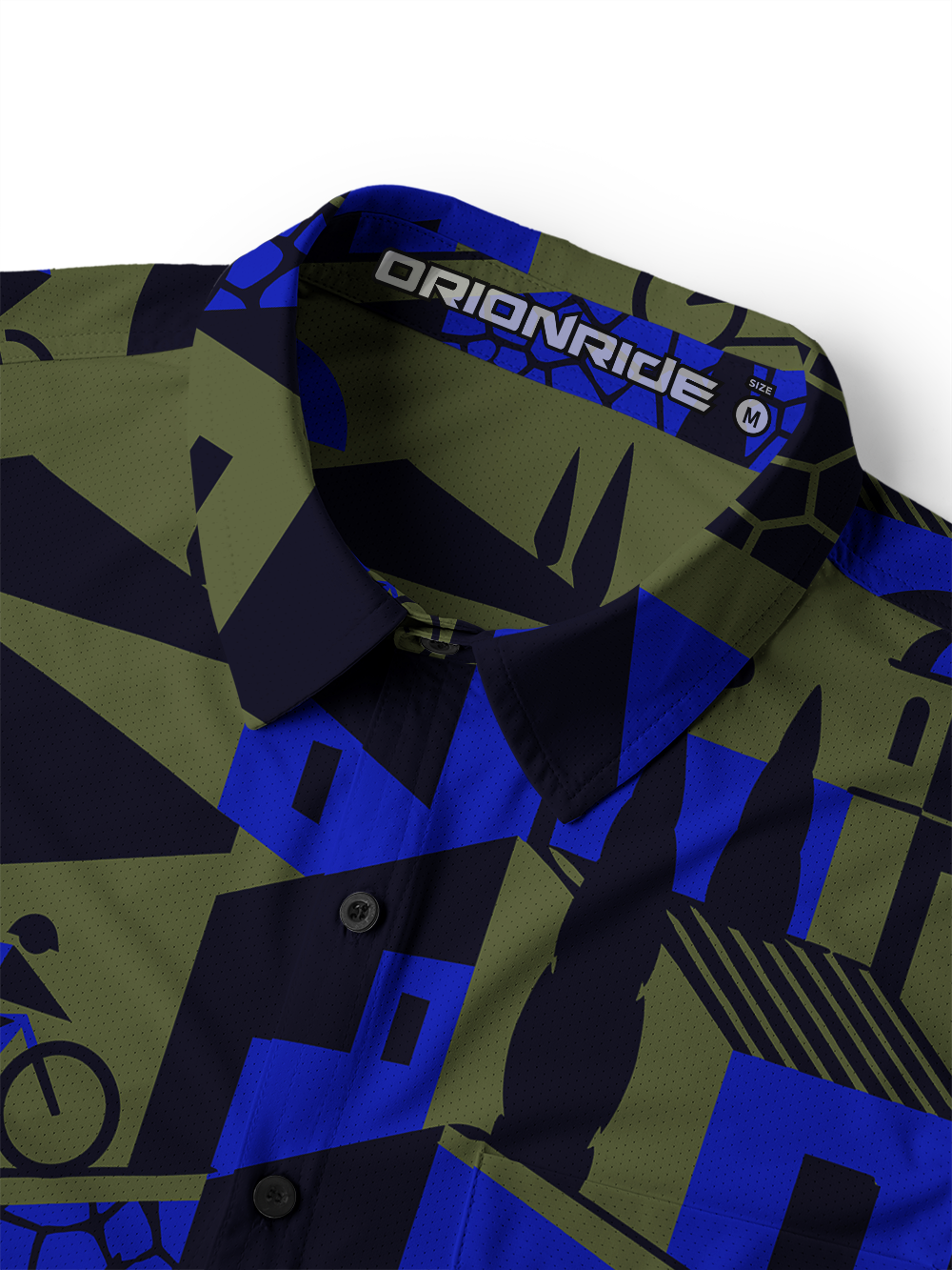 Orionride Geometric Urban Cycling Men's Stretchy Breathable Long Sleeve Gravel Shirt