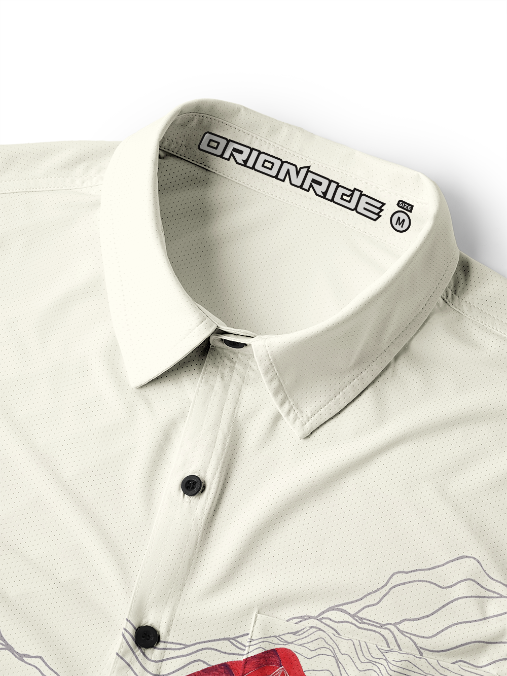 Orionride Rolling Mountain Peaks Men's Stretchy Breathable Long Sleeve Gravel Shirt