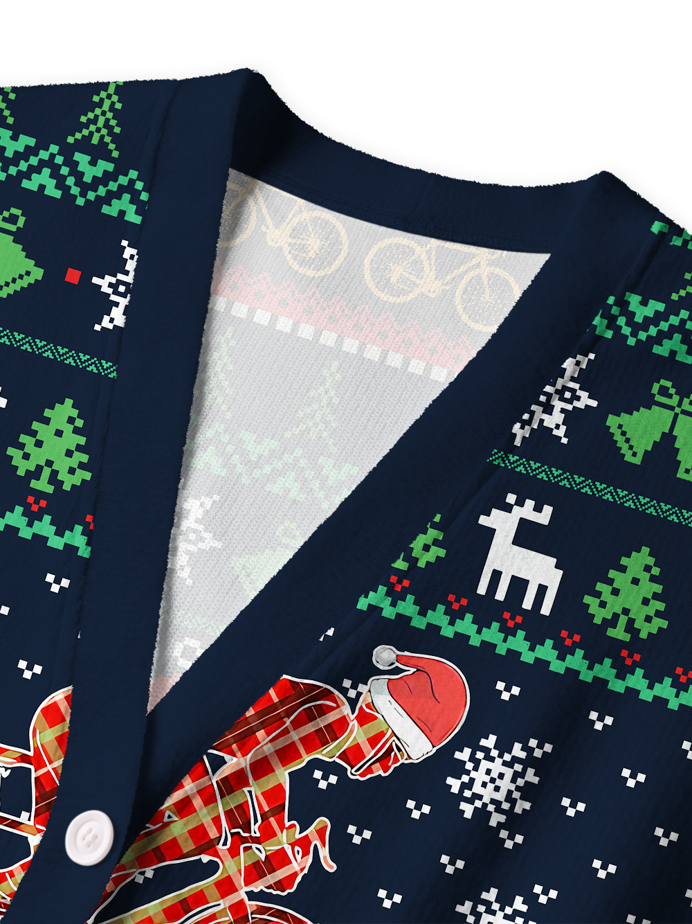 Orionride Santa's Ride Men's Cardigan Knit Sweaters