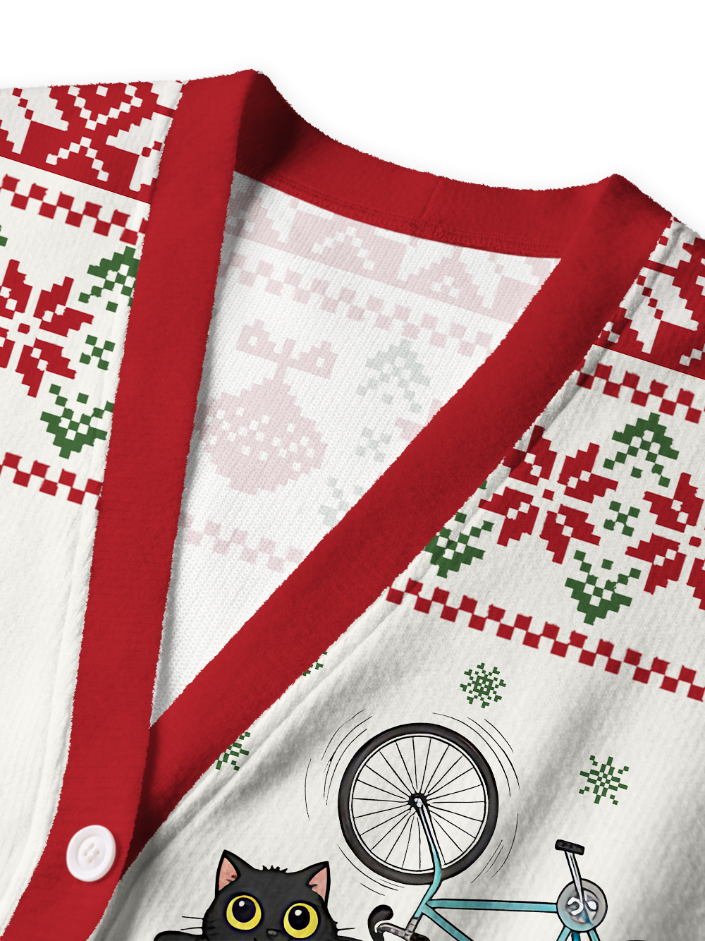 Orionride Happy Cat Men's Cardigan Knit Sweaters