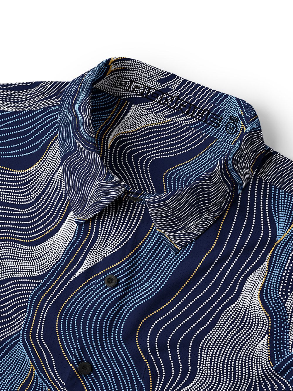 Orionride Fine Contour Lines Men's Stretchy Breathable Long Sleeve Gravel Shirt