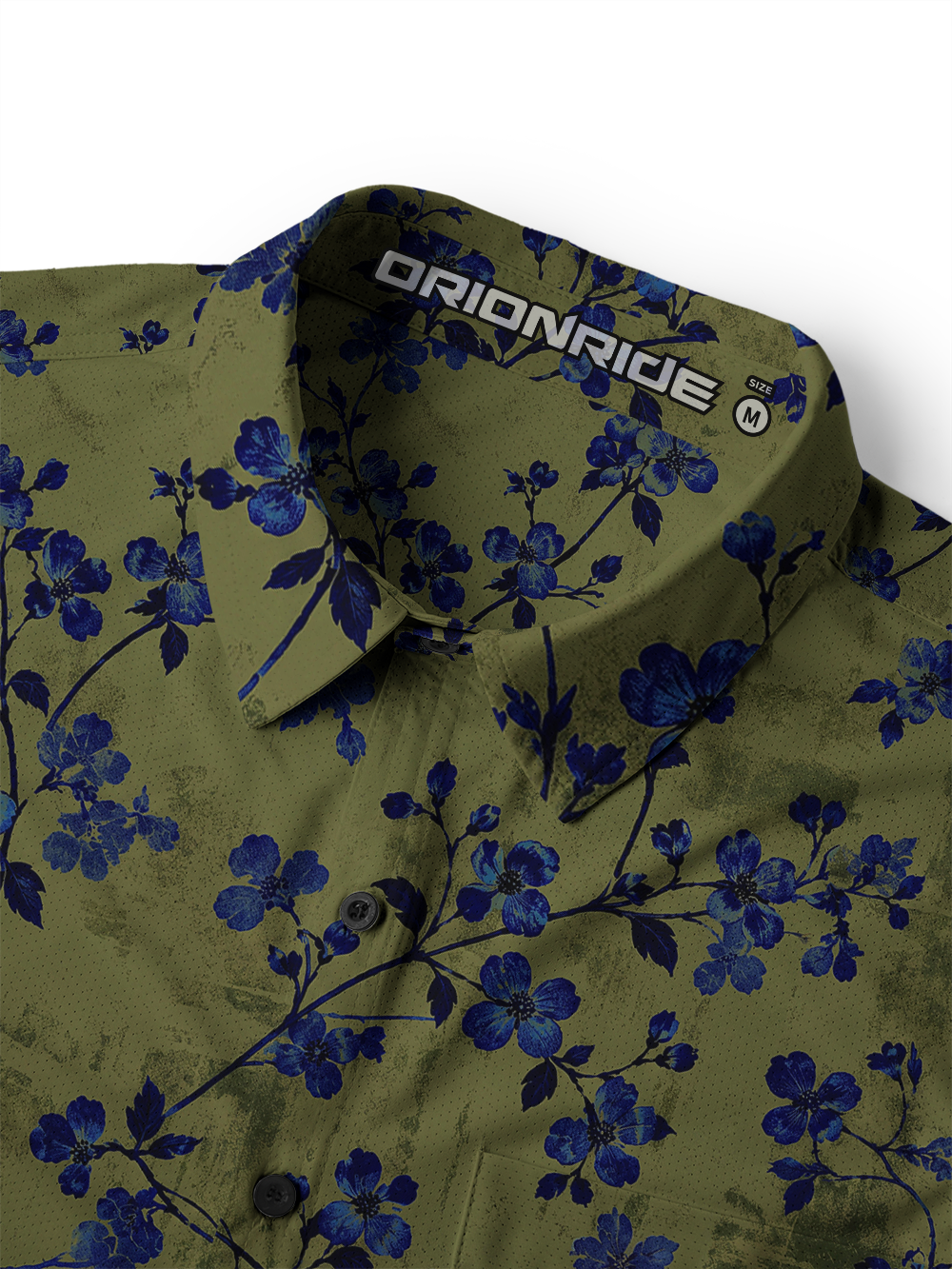 Orionride Vintage Bluebell Men's Stretchy Breathable Long Sleeve Gravel Shirt
