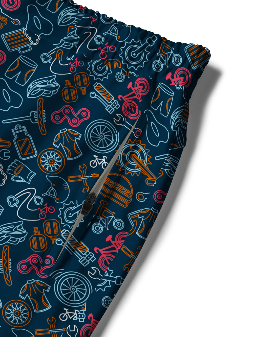 Orionride Weekend BBQ Cycling Short With 2 Zipper Pockets