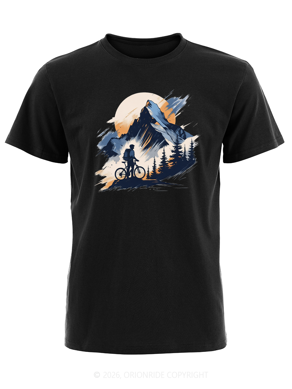 Orionride Snow Mountain Short Sleeves Bike T-Shirt