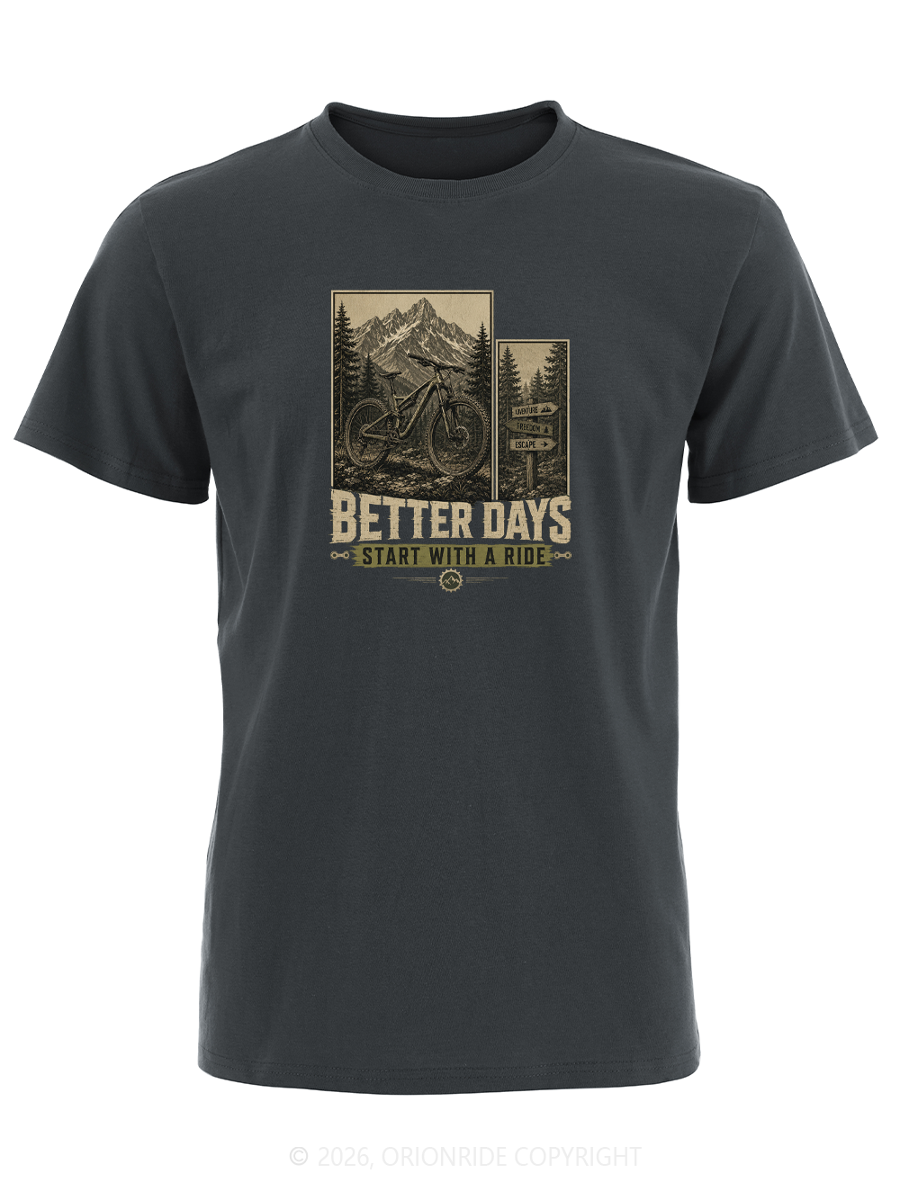 Orionride Ride Better Days Short Sleeves Bike T-Shirt