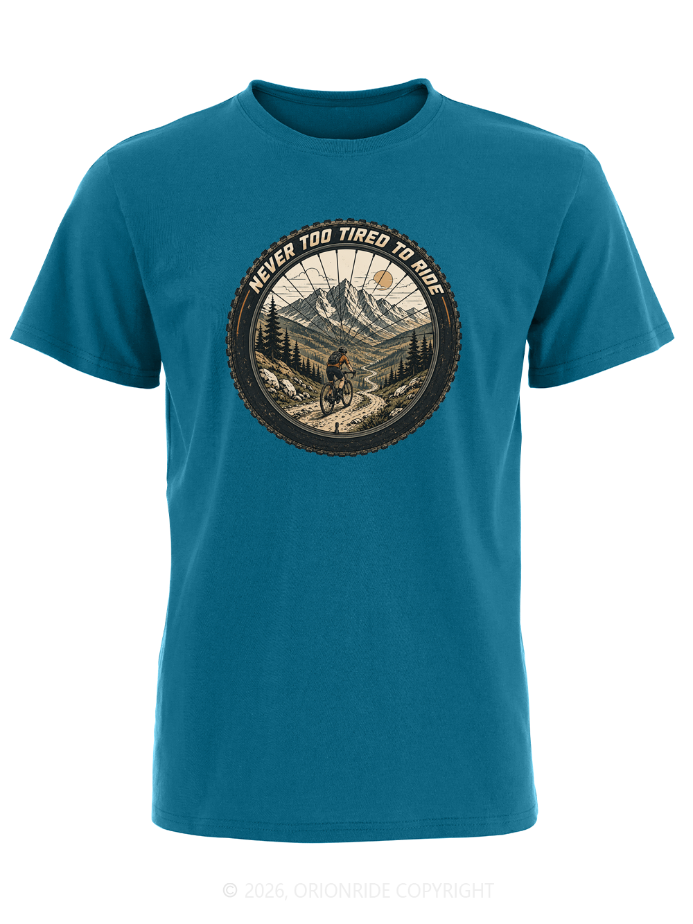 Orionride Wheel View Trail Short Sleeves Bike T-Shirt
