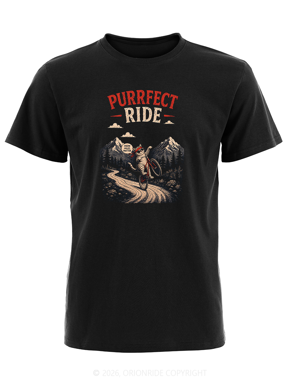 Orionride Purrfect Ride Short Sleeves Bike T-Shirt