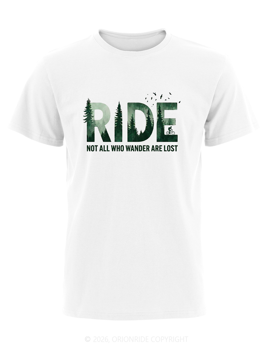 Orionride Forest Silhouette Short Sleeves Bike T-Shirt