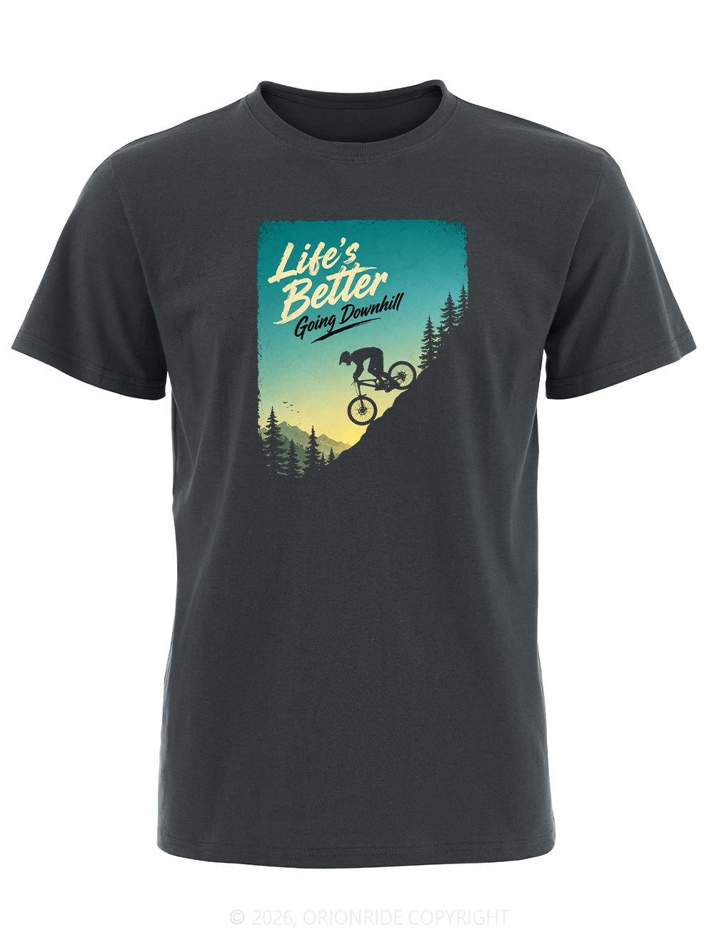 Orionride Going Downhill Short Sleeves Bike T-Shirt