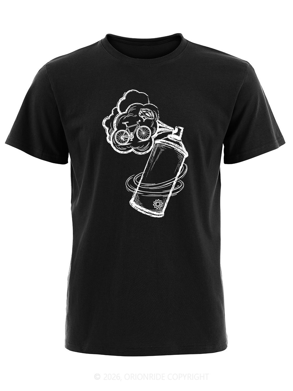 Orionride Bicycle In The Air Mass Short Sleeves Bike T-Shirt