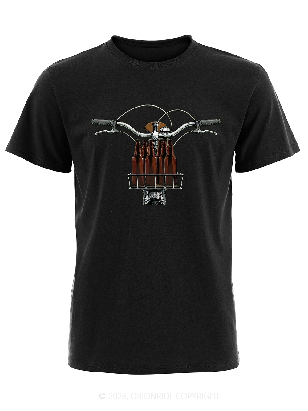 Orionride Beer In The Basket Short Sleeves Bike T-Shirt