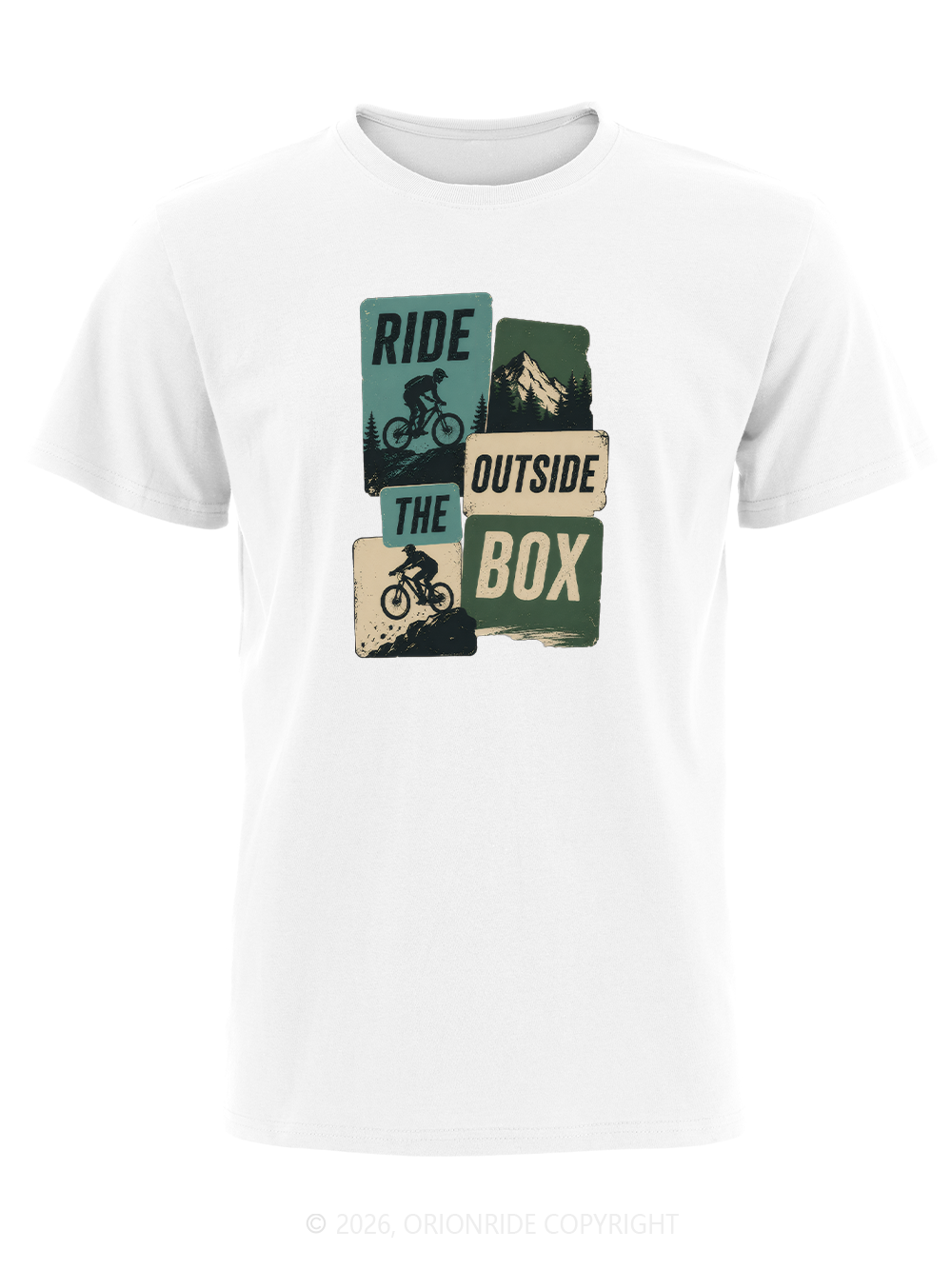 Orionride Ride Outside The Box Short Sleeves Bike T-Shirt