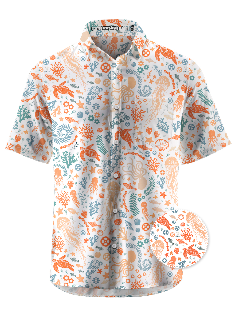 Orionride Ocean Paradise Ultra Lightweight Short Sleeves Hawaiian shirt