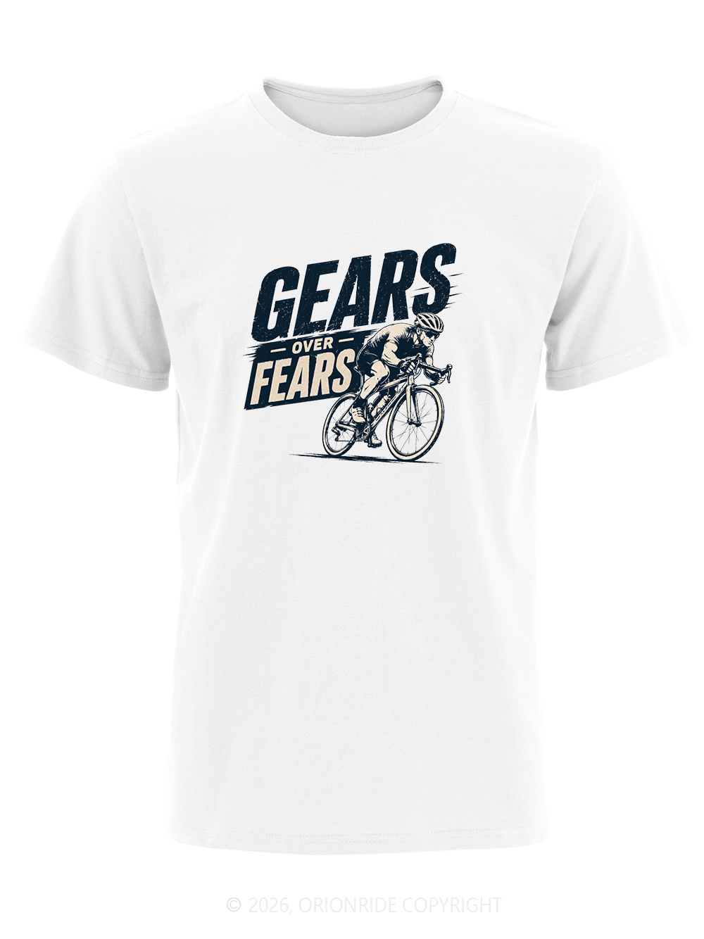 Orionride Gears Over Fears Short Sleeves Bike T-Shirt