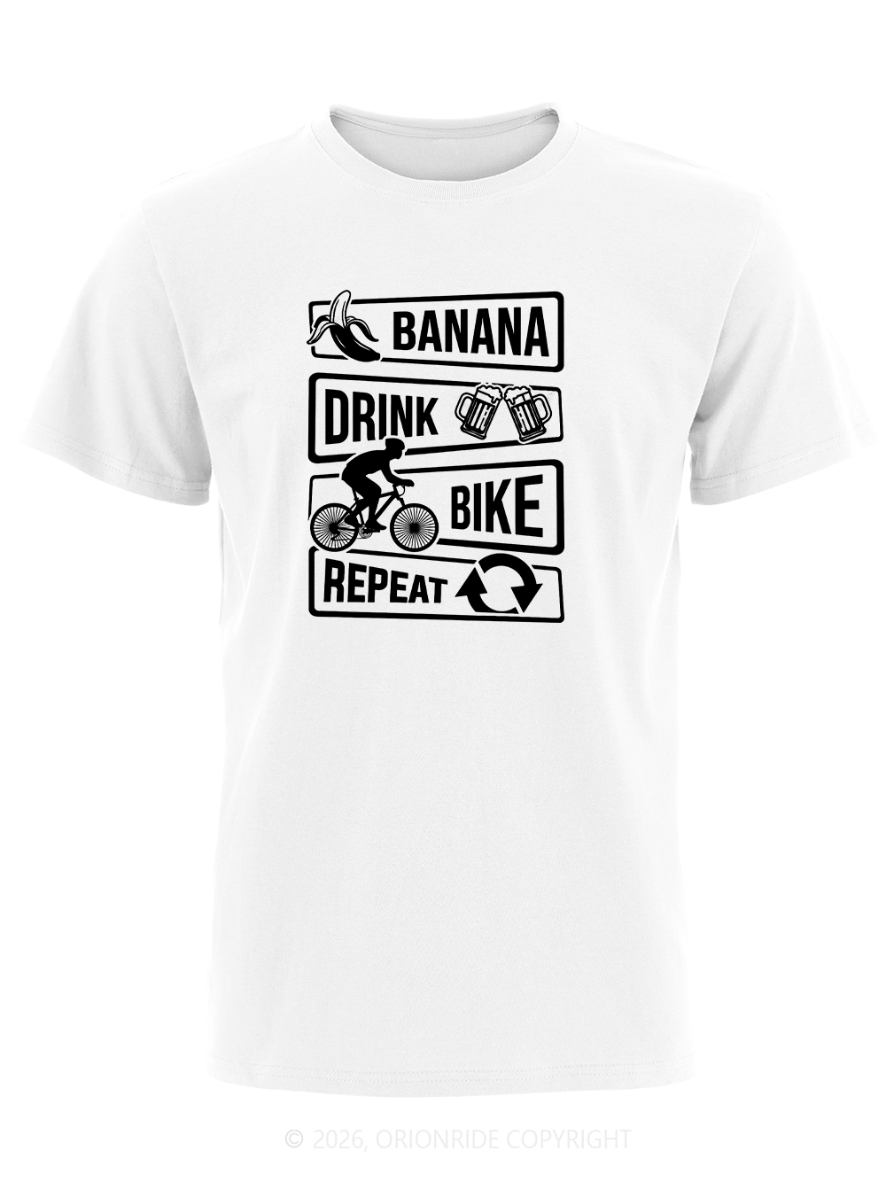 Orionride Things To Do In A Day Short Sleeves Bike T-Shirt