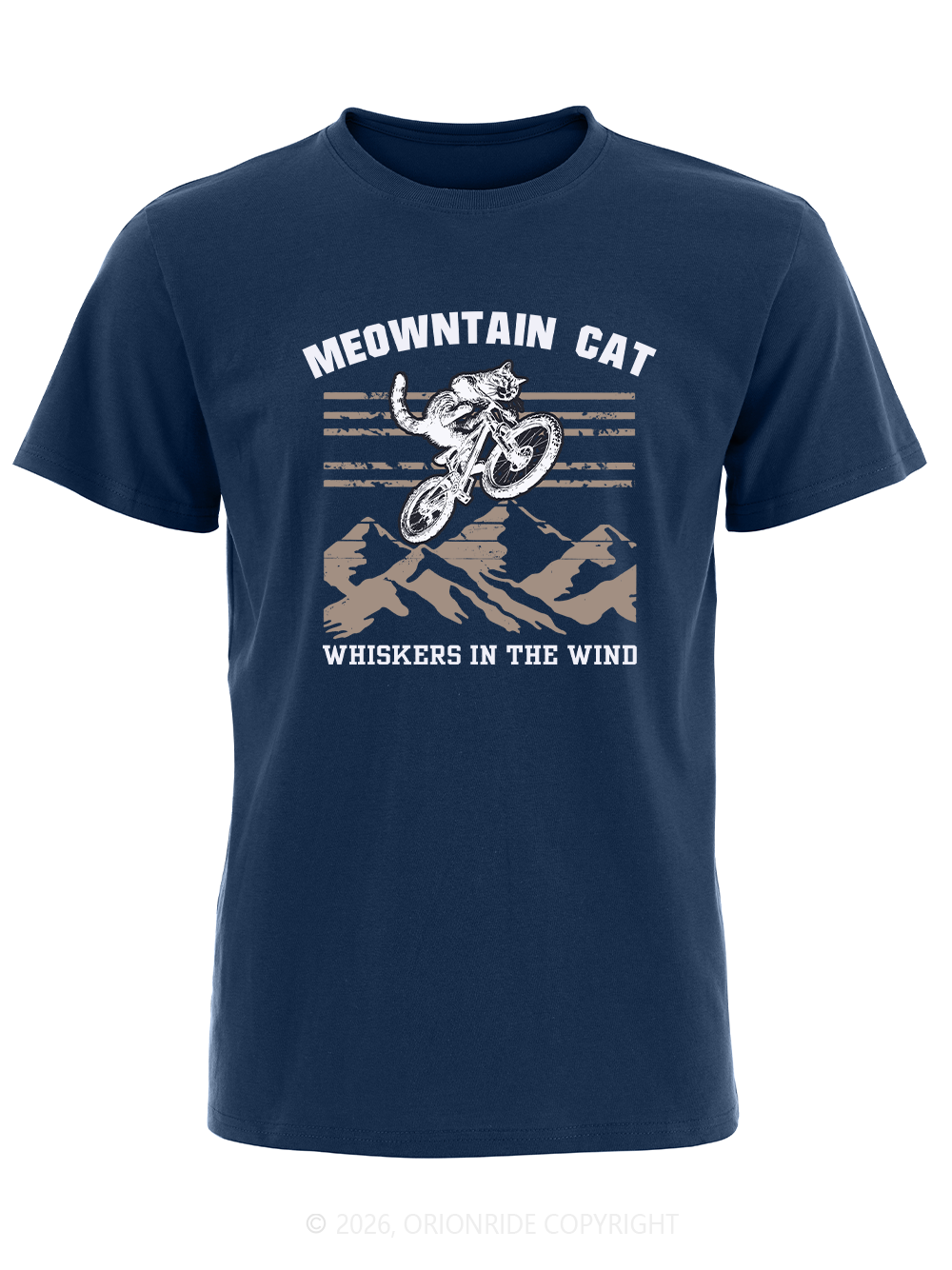 Orionride Cat Riding Short Sleeves Bike T-Shirt
