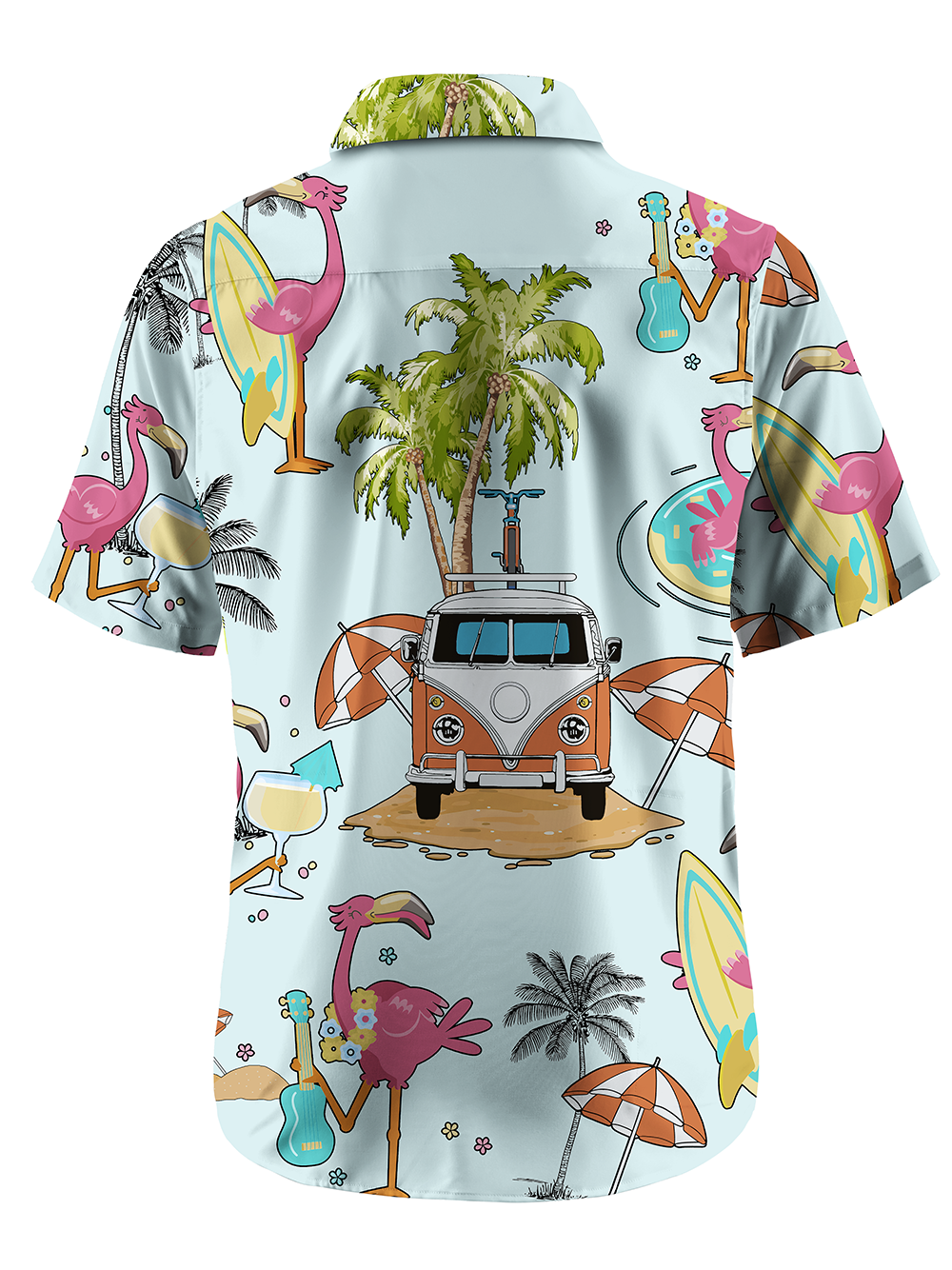Orionride Beach Party Ultra Lightweight Short Sleeves Hawaiian shirt