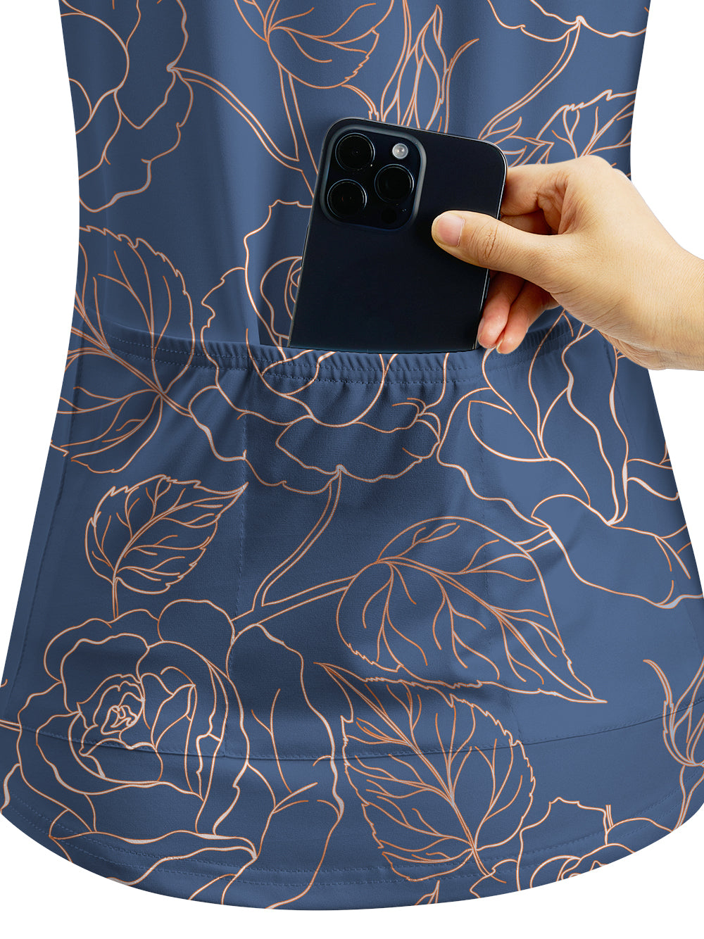 Orionride Golden Rose Women's Quarter Zipper Long Sleeve Jersey