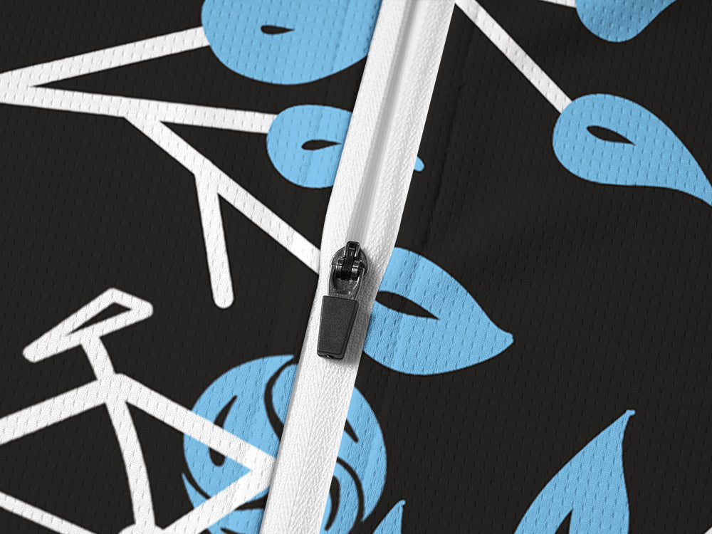 Orionride Quiet Forest Long Sleeve Half Zipper Mountain Bike Jersey