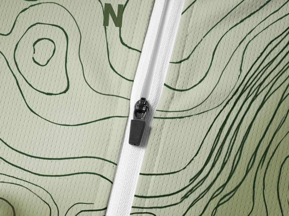 Orionride Outdoor Contours Long Sleeve Half Zipper Mountain Bike Jersey