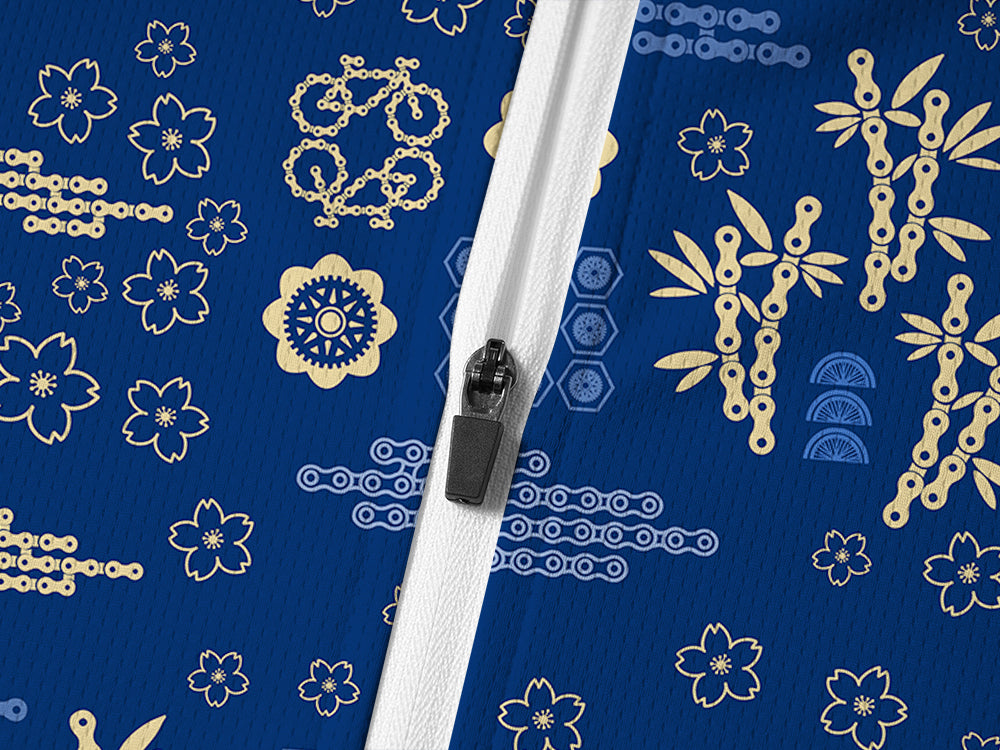 Orionride Bamboo Gear Long Sleeve Half Zipper Mountain Bike Jersey