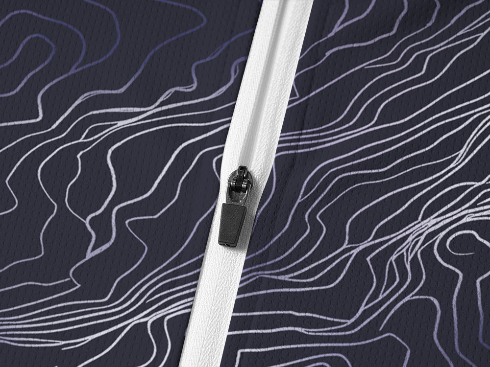 Orionride Rugged Contours Long Sleeve Half Zipper Mountain Bike Jersey