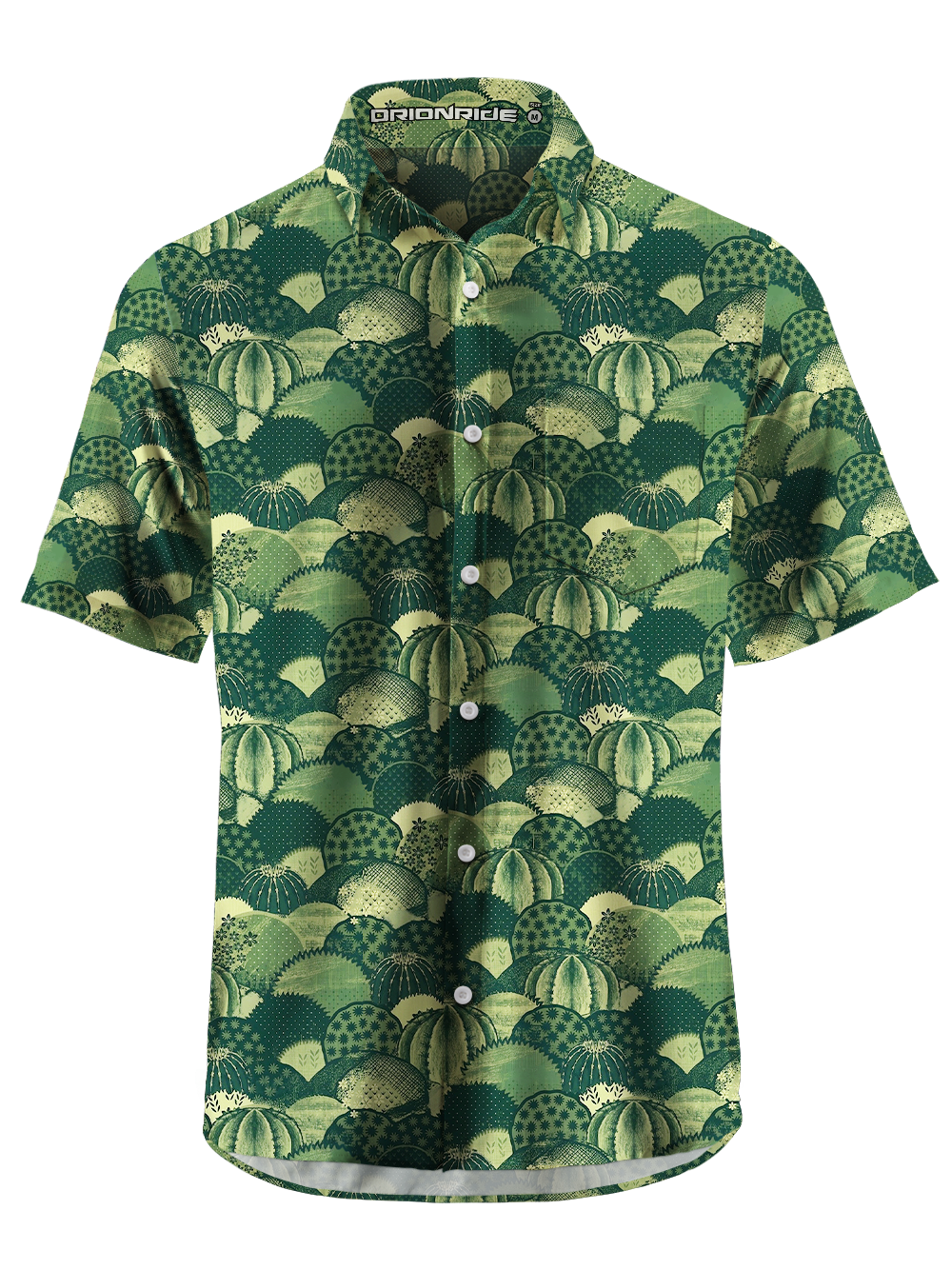 Orionride Cactus Cluster Zipper Pockets Ultra Lightweight Short Sleeves Gravel Shirt