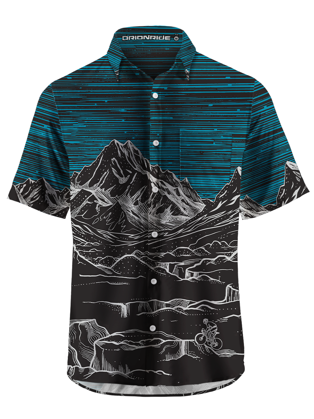 Orionride Light And Shadow Zipper Pockets Ultra Lightweight Short Sleeves Gravel Shirt