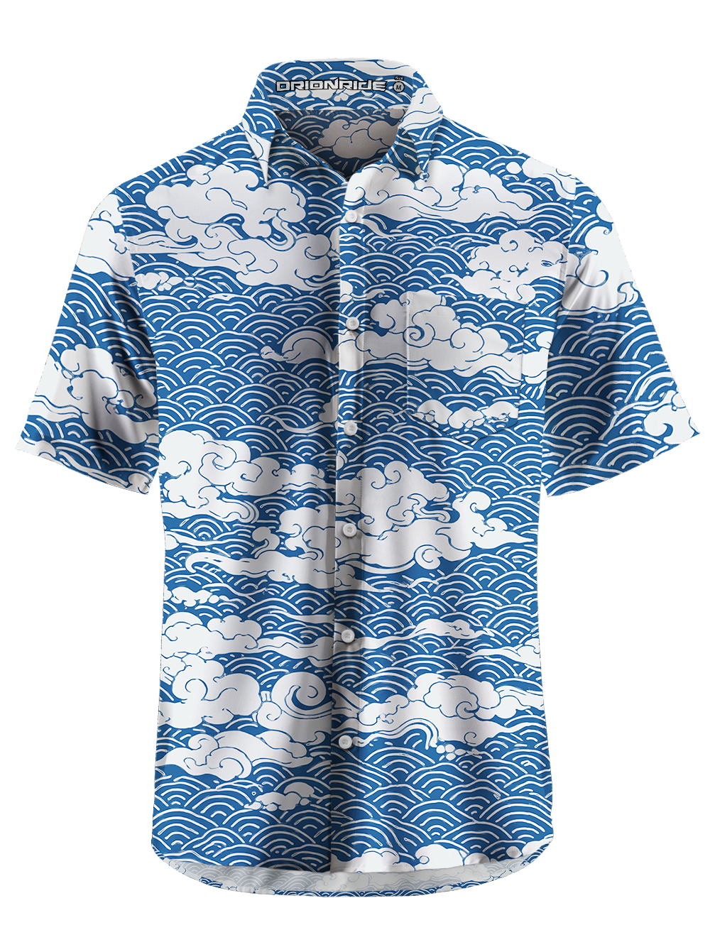 Orionride Above The Clouds Zipper Pockets Ultra Lightweight Short Sleeves Gravel Shirt