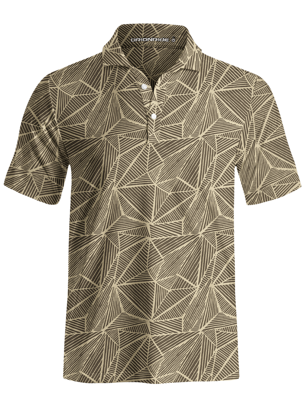 Orionride Geometric Lines Weave Men's Polo Shirt