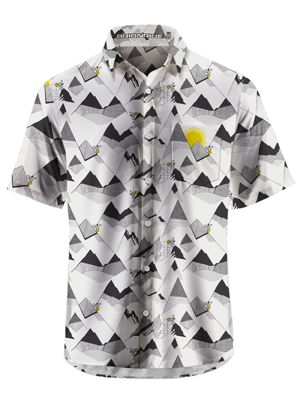 Orionride Steep Rock Walls Zipper Pockets Ultra Lightweight Short Sleeves Gravel Shirt