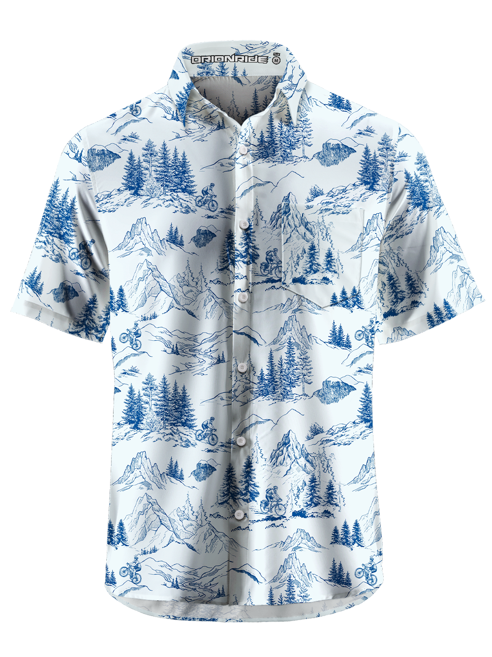 Orionride Wild Ride Trail Zipper Pockets Ultra Lightweight Short Sleeves Gravel Shirt