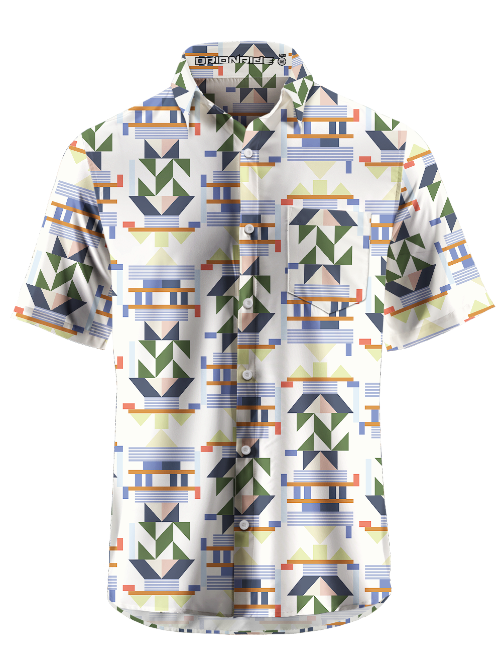 Orionride Layered Buildings Zipper Pockets Ultra Lightweight Short Sleeves Gravel Shirt