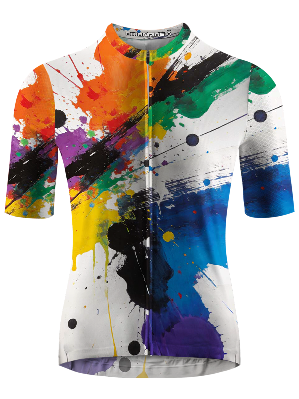 Orionride Color Splatter Ink Short Sleeves Cycling Jersey