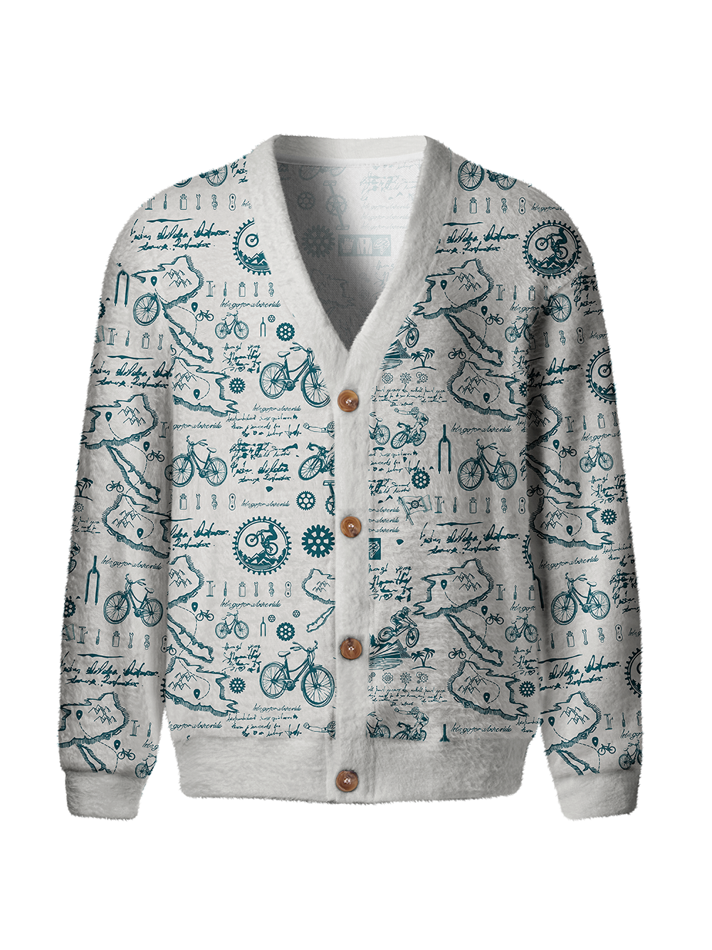 Orionride Cycling Diary Men's Cardigan Knit Sweaters
