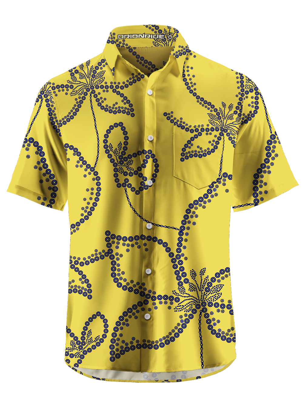 Orionride Gear Vines Zipper Pockets Ultra Lightweight Short Sleeves Gravel Shirt