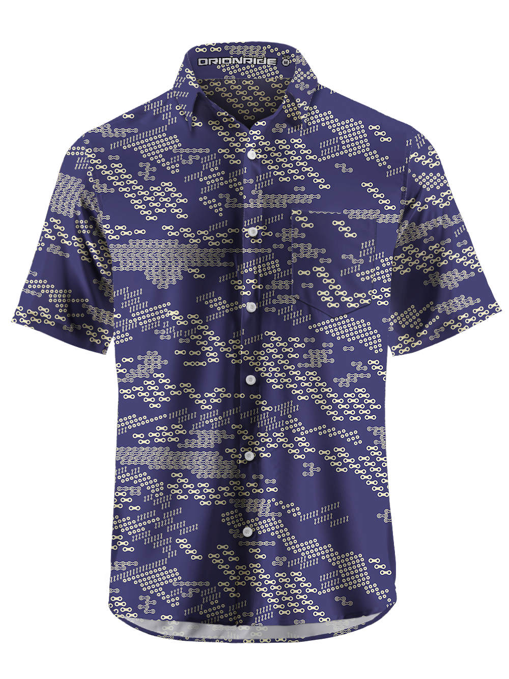 Orionride Continuous Chain Zipper Pockets Ultra Lightweight Short Sleeves Gravel Shirt