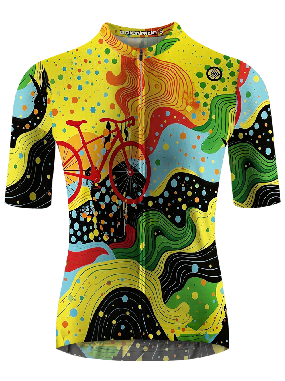 Orionride Abstract Lines Short Sleeves Cycling Jersey