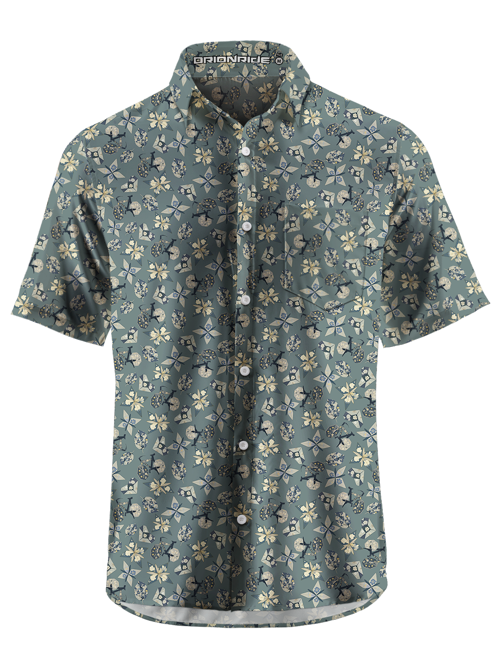 Orionride Origami Bicycle Zipper Pockets Ultra Lightweight Short Sleeves Gravel Shirt
