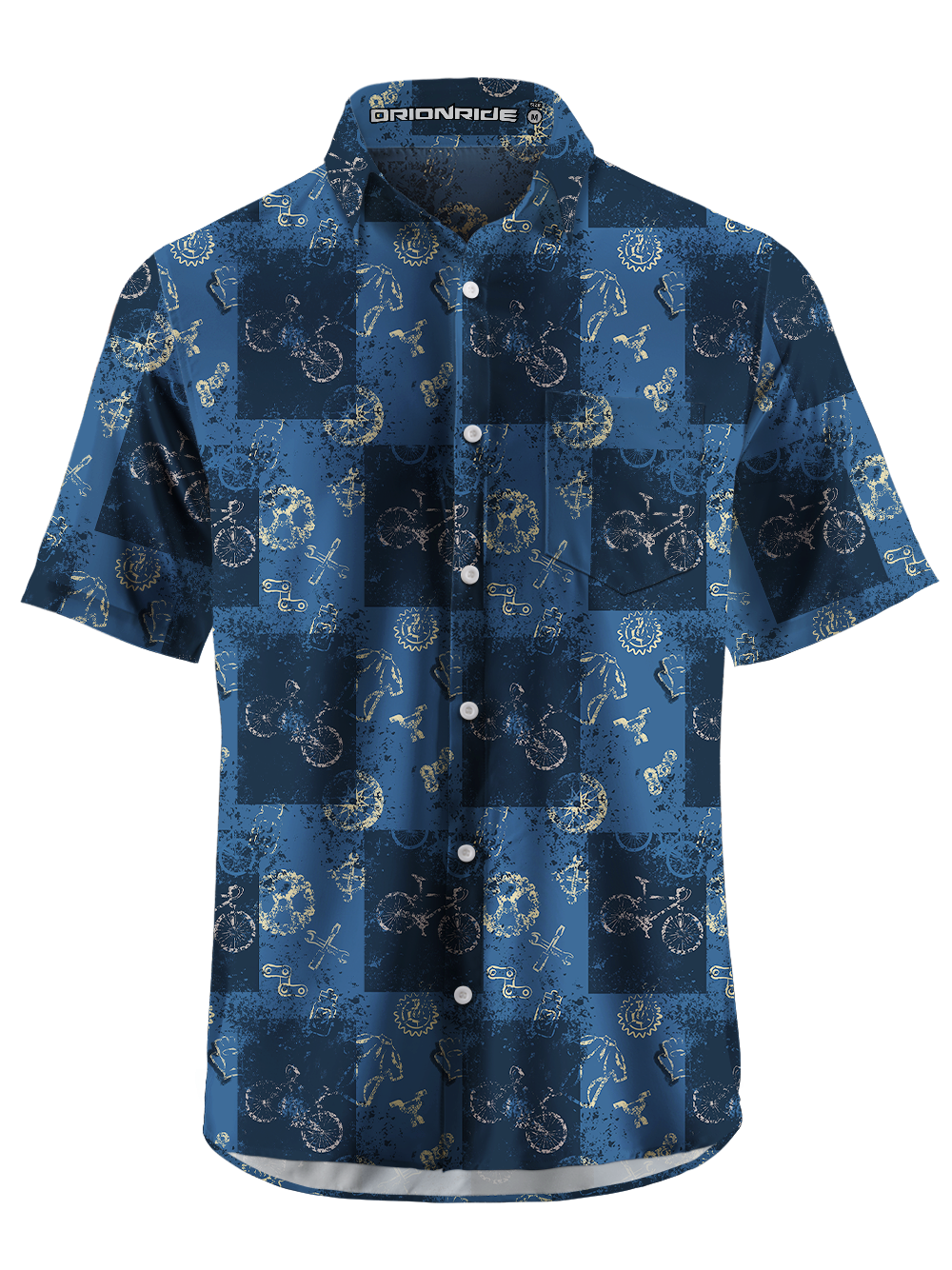 Orionride Cycling Memories Zipper Pockets Ultra Lightweight Short Sleeves Gravel Shirt